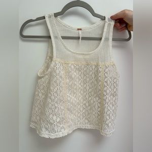 Free people sheer knit top